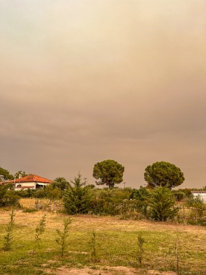 Rauchwolke aus Alexandroupolis